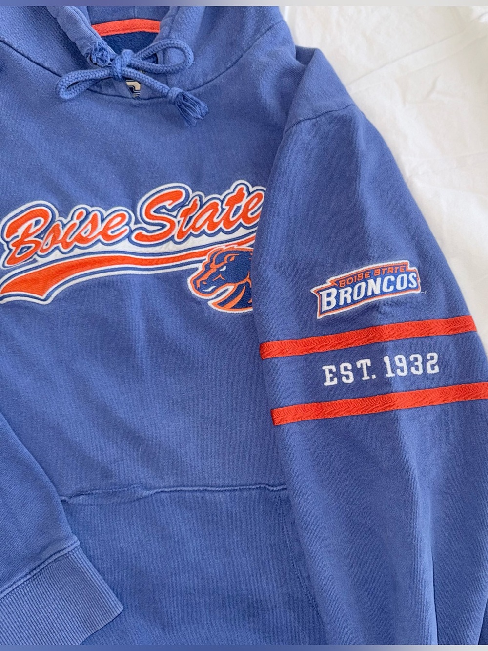 Vintage Gear For Sports Boise State Broncos Blue & Orange Crewneck Sweatshirt
